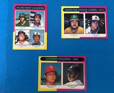 VTG 1975 Topps - League Leaders #310 ERA Leaders #311 & Leading Firemen #313 • $19.50