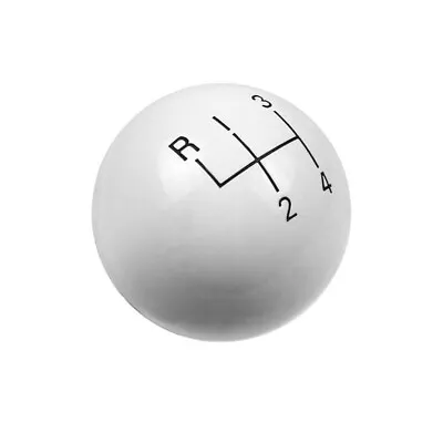 Hurst High Gloss White Strength Plastic 4 Speed Upper Manual Shifter Ball Knob • $71.76
