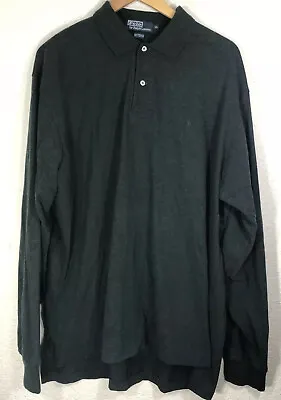 Polo Ralph Lauren Men's Long Sleeve Polo Solid Green Shirt Size XL • $22.99