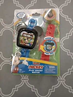 Disney Junior Mickey Play Smart Watch Lights Sounds Interchangeable Bands - NEW • $7.50