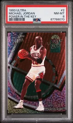 1993-94 Fleer Ultra Power In The Key MICHAEL JORDAN PSA 8 MJ Bulls NBA  • $249.99
