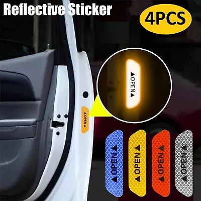 Car Door Stickers Car Reflective Sticker Safety Warning Auto Decal Door Stickers • $7.49