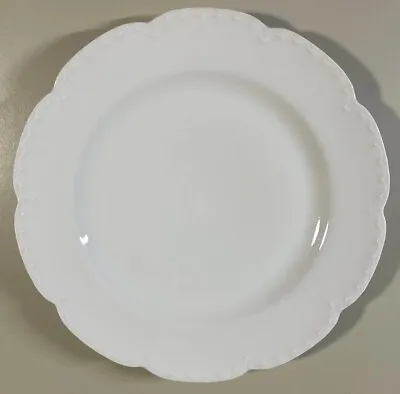 Vintage Haviland Limoges All White Dinner Plate 9.75” • $35