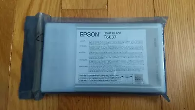 2011 Genuine Epson T6037 Light Black Ink Stylus Pro 7800 9800 7880 9880 New Seal • $58