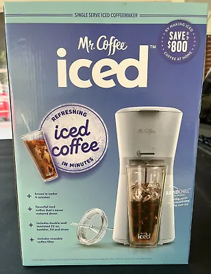 Mr. Coffee Iced Coffee Maker Single Serve Tumbler & Reusable Filter New Coffee • $24.99
