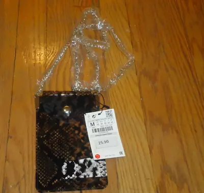 NWT! Zara Clear Python Crossbody Bag • $18