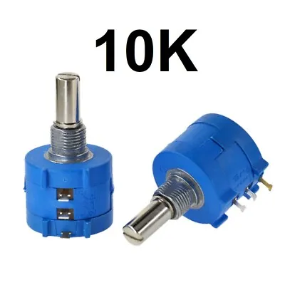 10K Ohm Rotary Potentiometer Pot 10 Turn Variable Dial Resistor • $6.95