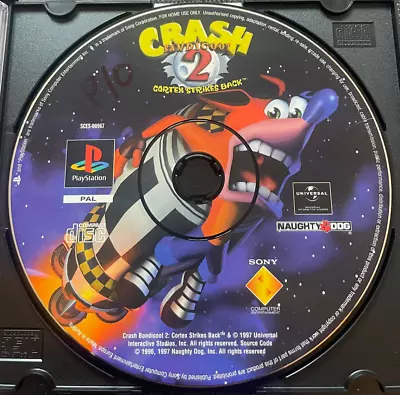 Crash Bandicoot 2: Cortex Strikes Back (Sony Playstation 1 1997) - Disc Only   • £6.45