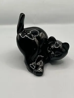 VTG Hadeland Black Cat In Playful Pose • $35