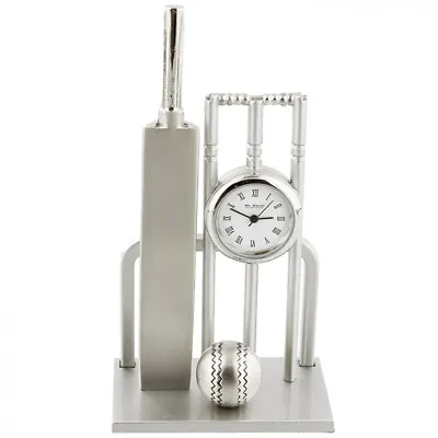 £29.95 • Buy Miniature Cricket Clock - Satin Silver