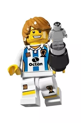 Lego Minifigure SOCCER PLAYER Season 4 Football Free Post • $13.49