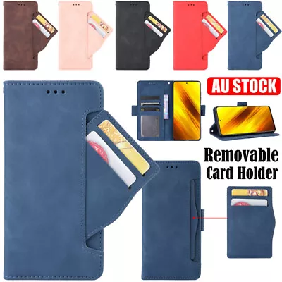 Wallet Case For Xiaomi 12S Ultra 13 Pro 11T Poco X5 Pro X3 NFC Magnetic Case • $14.39