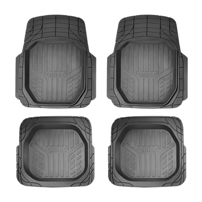 $39.90 • Buy Floor Mats For Volkswagen All-Weather 2 Row Liner Set Trimmable Rubber Black