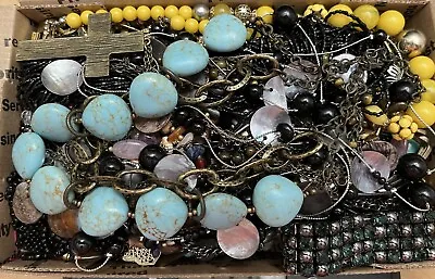 Broken Craft Jewelry - Repurpose Harvest. CRAFT LOT ONLY ! Mixed Materials 3+lb • $12.50