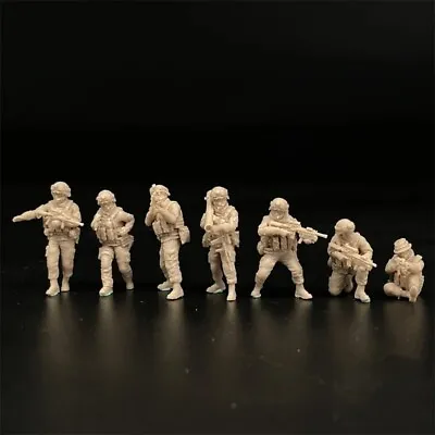 1/72 Scale Resin Model US Army Marine Corps 7 Soldier Figures Military Miniature • $13.50