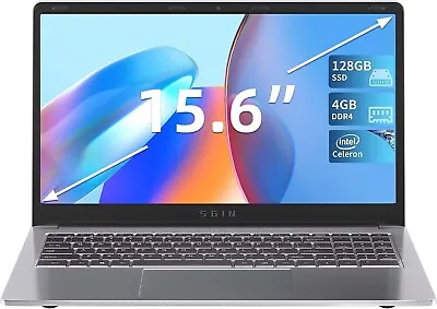 SGIN 15.6  HD 2.8GHz Laptop - Intel Celeron N4020 With 4GB DDR4 128GB SSD Sliver • $161.10