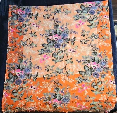 Epice Paris Lightweight 100% Wool Wrap Scarf 35x80 Floral EUC • $199.99