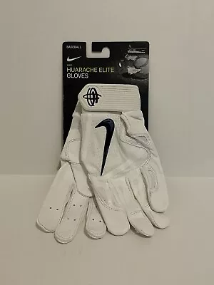 Nike Huarache Elite Batting Gloves Baseball Mens Size L White • $37.99
