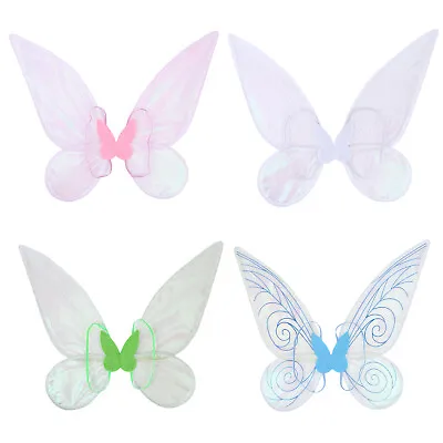 £6.95 • Buy Fairy Wings With Glitter Fancy Dress Costume Dressing Up Adult Kids 60*48cm