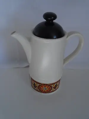 Vintage Retro 70s Sadler Coffee Tea Pot Brown Cream Nice Clean Condition • £10