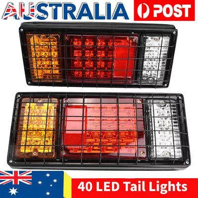 $34.98 • Buy 2x LED Tail Lights Stop Indicator Reverse 12V Ute Trailer Caravan Truck Boat