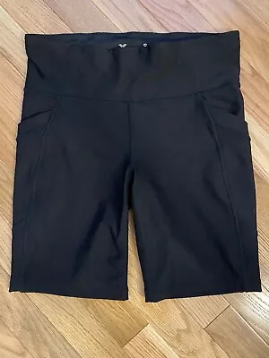 Xersion Bike Yoga Workout Athletic Volleyball Shorts Black W/pockets S Small • $12.99