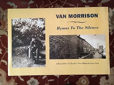 VAN MORRISON  Hymns To The Silence  Rare Original 2-sided Promotional Poster   • $49.99