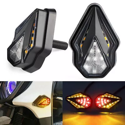 Motorcycle LED Flush Mount Turn Signals Indicator Blinker Light For Suzuki Honda • $11.76