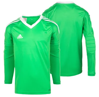 Adidas Boys Climacool Goalkeeper Padded Jersey Top Revigo17 GK Shirt New Sealed. • £11.99