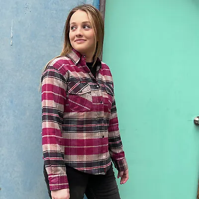 Bikers Gear Australia Womens Motorcycle Shirt Flannel With DuPont™ Kevlar® • $149