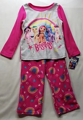 My Little Pony  Besties  Girls' Cozy Fleece 2-Piece Pajama Set Size 6/ New • $8.40