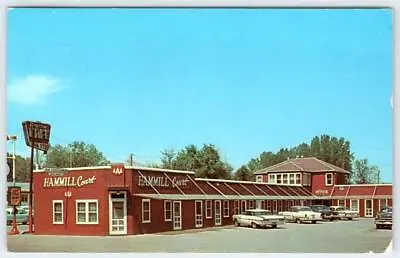 1963 Hammill Court Motel Miles City Montana Classic Cars Parking Lot Postcard • $14.95