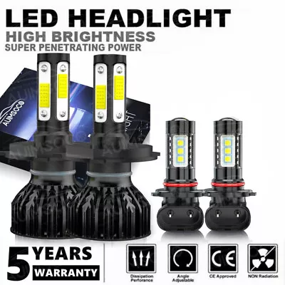 4-Sides 6000K LED Headlight High Low Beam Fog Bulbs For Toyota Prius 2004-2009 • $39.99