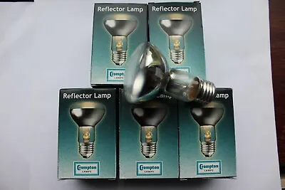 £8.99 • Buy Pack 5 X Crompton 40w R63 R64 Incandescent Reflector Opal Lamp Bulb ES E27 CFL