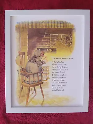 Childrens Nursery Rhyme Print  'I Had A Little Hen'   FRAMED • $25.90