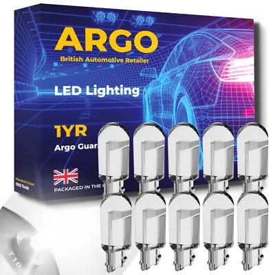 10pc 501 T10 Led Car Bulbs Bright Upgrade Xenon White W5w Side Light Bulb 12v  • £3.89