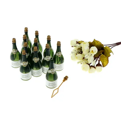 12pcs/set Champagne Bottle Bubbles Wedding Table Decoration Party Favour P_ • £6.80