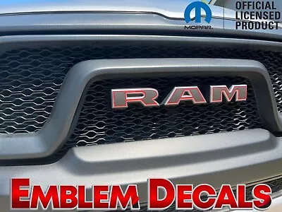 RAM 1500 DT   R A M   Grill Emblems Overlay 2 TONE Decal 19 2020 2021 2022 23 24 • $23