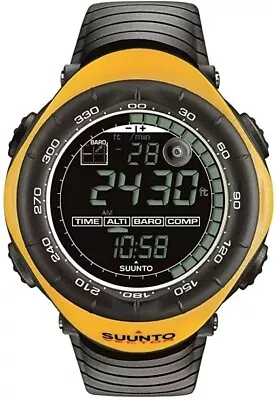 SUUNTO VECTOR Yellow Core Regatta Men's Watch Quartz Black Dial Digital 3 ATM • $84.60