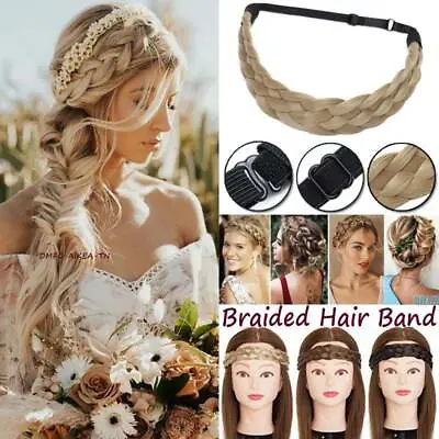 REAL NATURAL Hair Band Plaited Braided Hair Band Headband Chunky Hair Extensions • $8.80