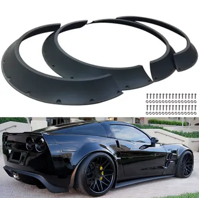 4PCS Extra Wide Body Wheel Arch Fender Flares 4.5  For Chevy Corvette Z06 C6 ZR1 • $99.23