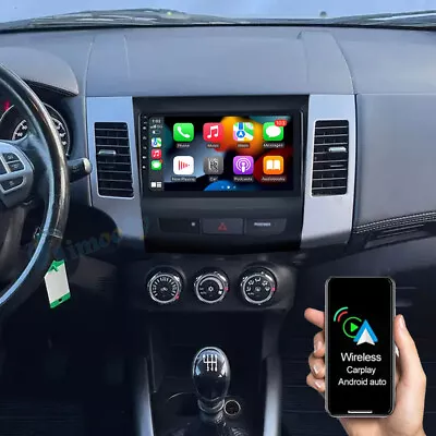 2+32G Android 13 Carplay Car Stereo Radio GPS For Mitsubishi Outlander 2006-2012 • $109.99