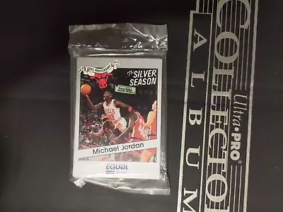 $45 • Buy 1991 Star Equal Michael Jordan The Silver Season (16 Card Set) Sealed Pack