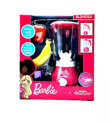 Barbie Blender Pretend Play Toy (Blades Spin And Rev Up) With Apple Banana Cup • $9.50