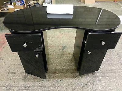  Manicure Technicians Table Station Desk  Nail Bar  Black Gloss Nails Stand • £350