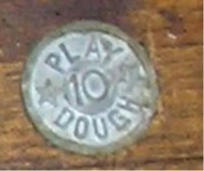 Vintage Miniature Metal Play Dough Money Coin Token Stars  #10  Diameter 5/8 In • $8.83