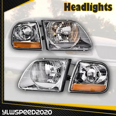 $68.99 • Buy Lightning Headlights & Parking Corner Lights Fit For 97-03 Ford F150/Expedition