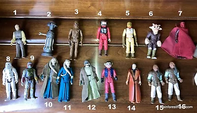 Star Wars Action Vintage Figurines Original Mixed Lot Characters • $6