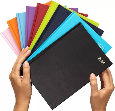 £19.99 • Buy 2024 A4 A5 A6 Day To Page / Week To View Diary Full Year Planner Desk Hardback