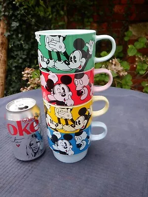 Set Of 4 Vintage Walt Disney Mickey Mouse Stacking Cups Made In Japan • £24